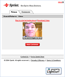 click to see VideoMail example